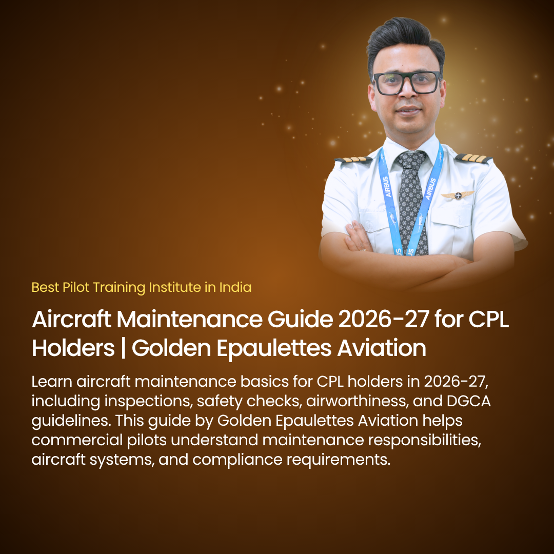 Aircraft Maintenance Guide 2026-27 for CPL Holders | Golden Epaulettes Aviation